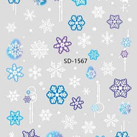 Nail Sticker 3D - 1567 - Snowflake
