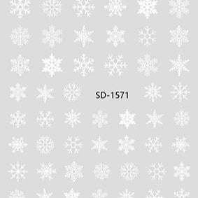 Nail Sticker 3D - 1571 - Snowflake