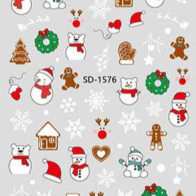 Nail Sticker 3D - 1576 - Christmas