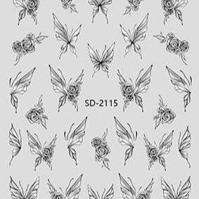 Nail Sticker 3D - 2115 - Butterfly