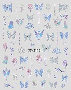 Nail Sticker 3D - 2116 - Butterfly