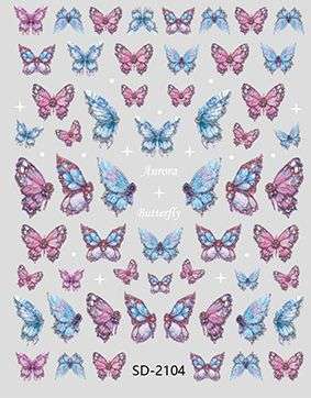 Nail Sticker 3D - 2104 - Butterfly