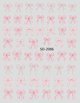 Nail Sticker 3D - 2086 - Bows