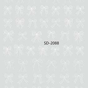 Nail Sticker 3D - 2088 - Ribbons