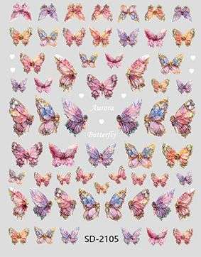 Nail Sticker 3D - 2105 - Butterfly