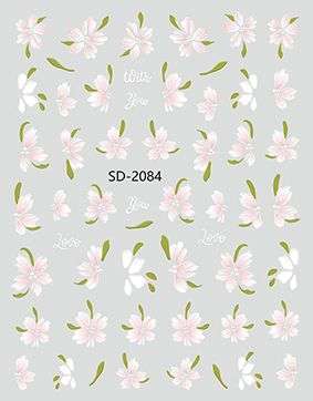 Nail Sticker 3D - 2084 - Flowers