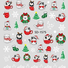 Nail Sticker 3D - 1575 - Christmas