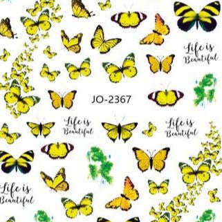 Nail Sticker - 2367 - Butterfly