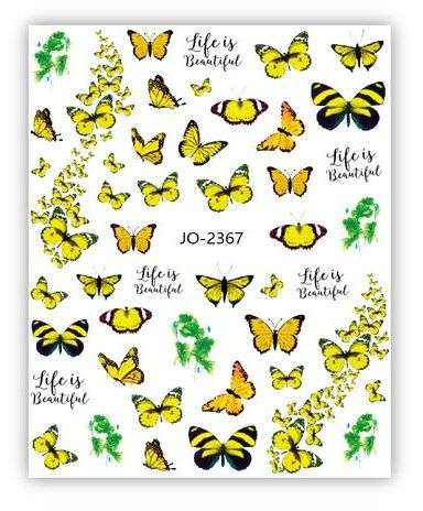 Nail Sticker - 2367 - Butterfly