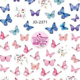 Nail Sticker - 2371 - Butterfly