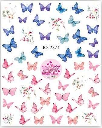 Nail Sticker - 2371 - Butterfly