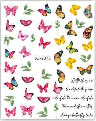 Nail Sticker - 2373 - Butterfly
