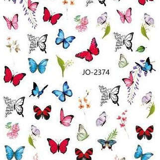 Nail Sticker - 2374 - Butterfly