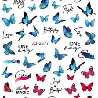 Nail Sticker - 2377 - Butterfly
