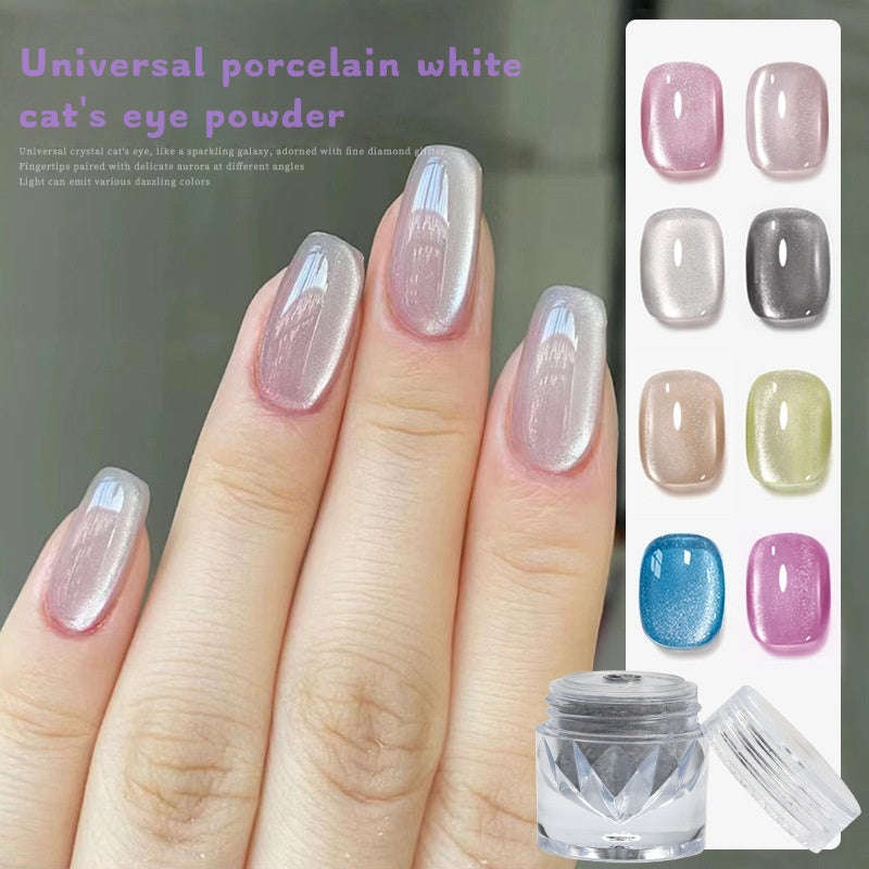 Universal Porcelain White Cat's Eye Powder