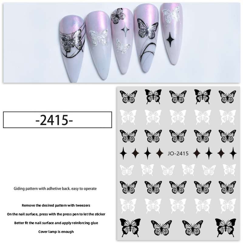 Nail Sticker - 2415 - Butterflies