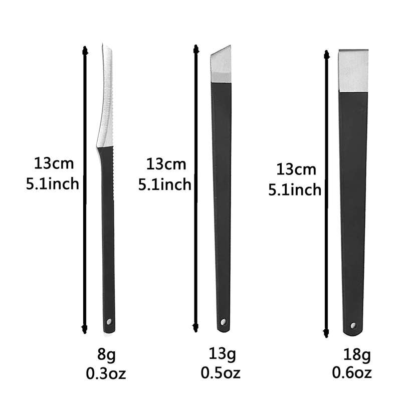 Toe Nail Cutter / Stainless steel pedicure knife / Slanted Ingrown Toenail Clipper - 3pcs