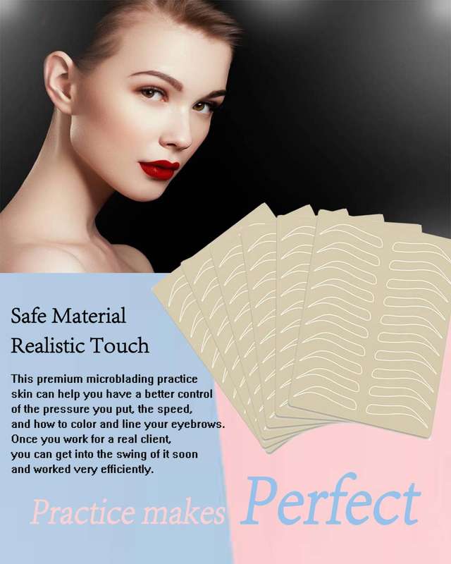 Rubber Eyebrow Shaper Practice Skin - 1pcs