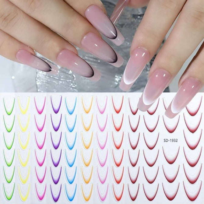 Nail Sticker - 3D French Ombre