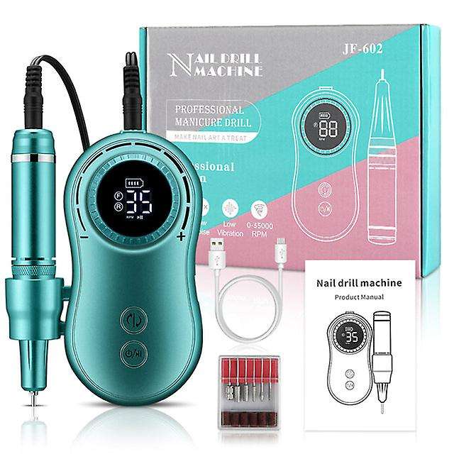 35000rpm Electric Nail File/Drill Machine (JF602) - Rechargeable / Cordless / Portable