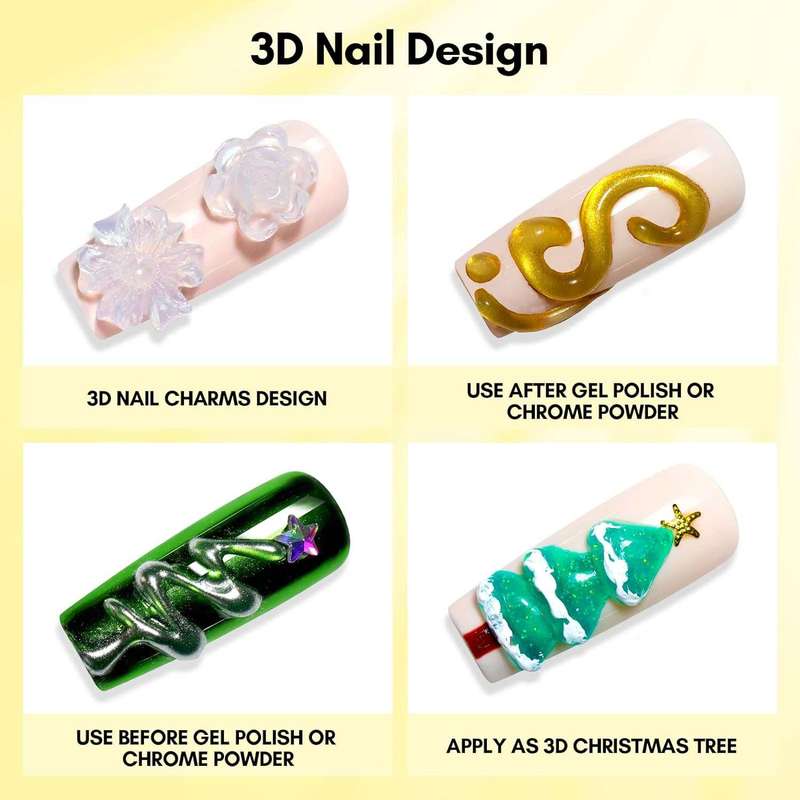 Builder UV Gel / Nail Extension / 3D Sculpting - Solid Hard Gel - Non-stick