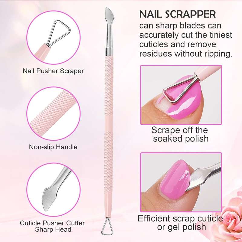 Crater / Cuticle Peeler Scraper & Pusher