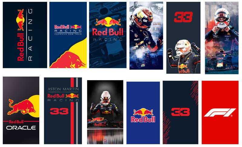 Red Bull Verstappen F1 - Water Decals