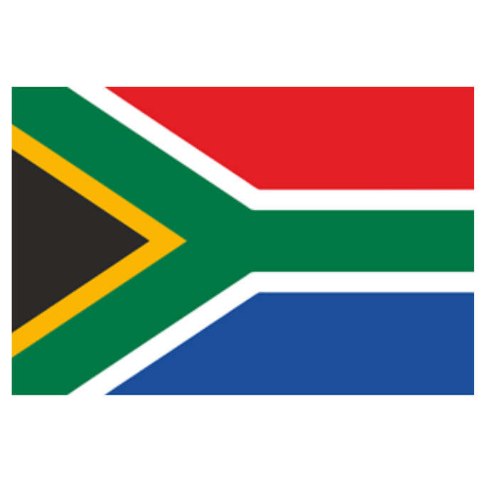 South Africa Flag - Face Water Decals