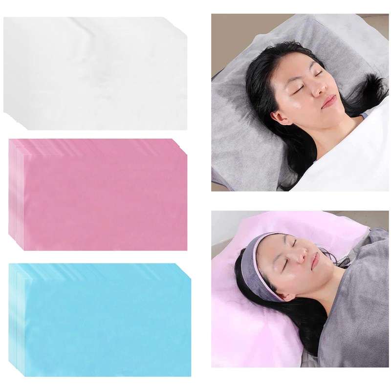 Disposable Non-Woven Sheets for Eyelashes Pillow - Pink - 100pcs