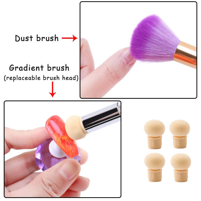 Ombre Spong & Brush - 2 in 1