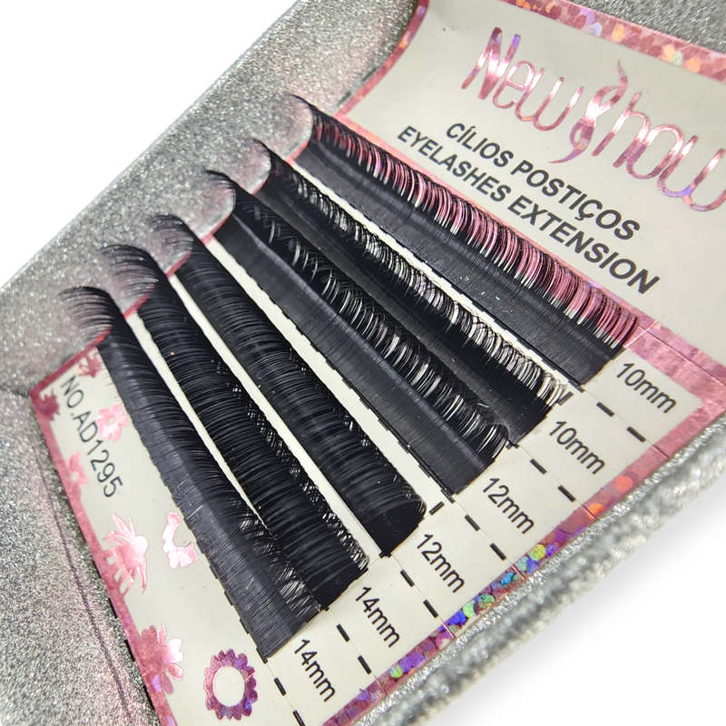 False Eyelashes Extentions - Individual - Mix Size - 0.07D - 9-14mm