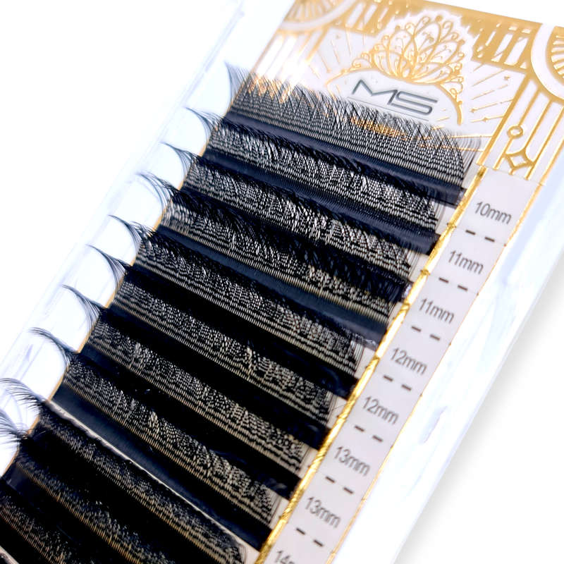 False Eyelashes Extensions - Individual - Mix Size / Cross - YY 0.07C