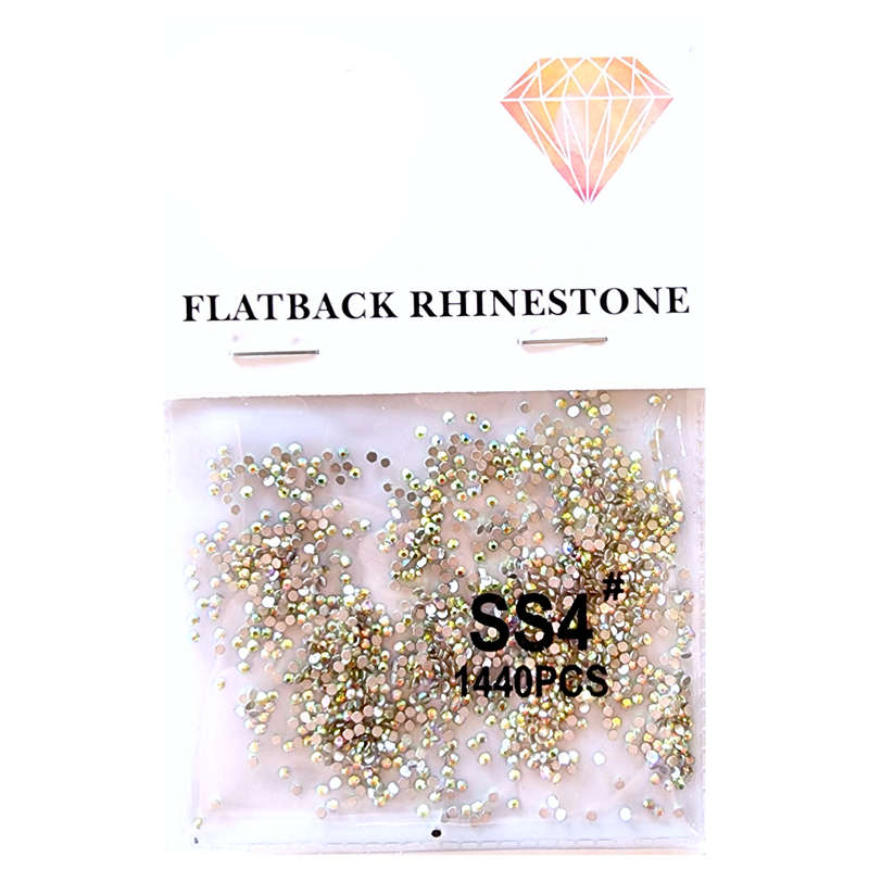 Rhinestones - Flatback - AB Silver