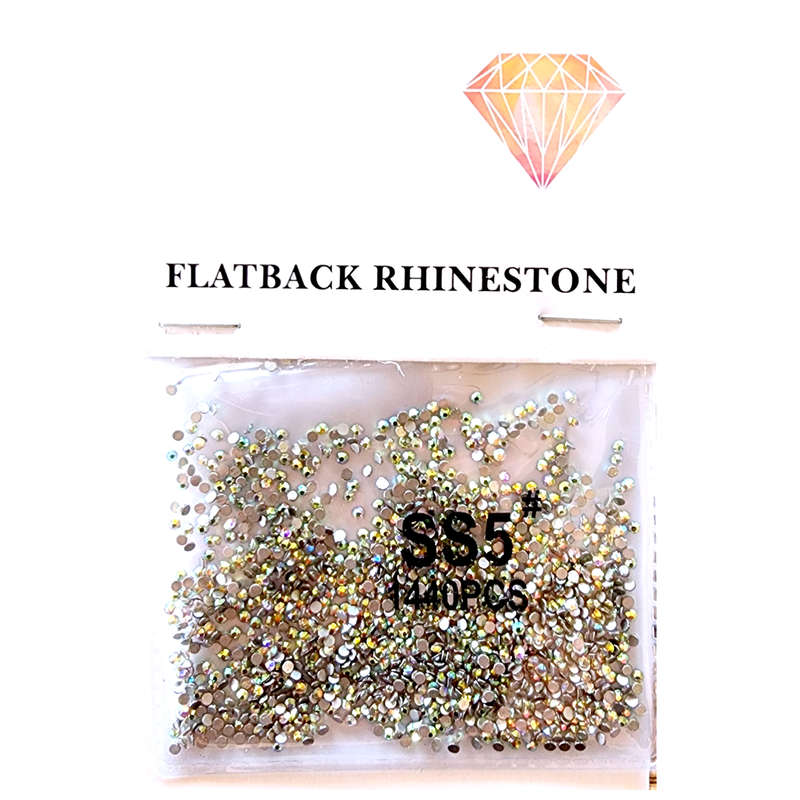 Rhinestones - Flatback - AB Silver