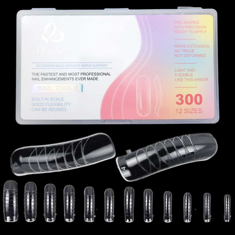 Nail Extension Re-Usable Dual Form/Mould - 300pcs - Square