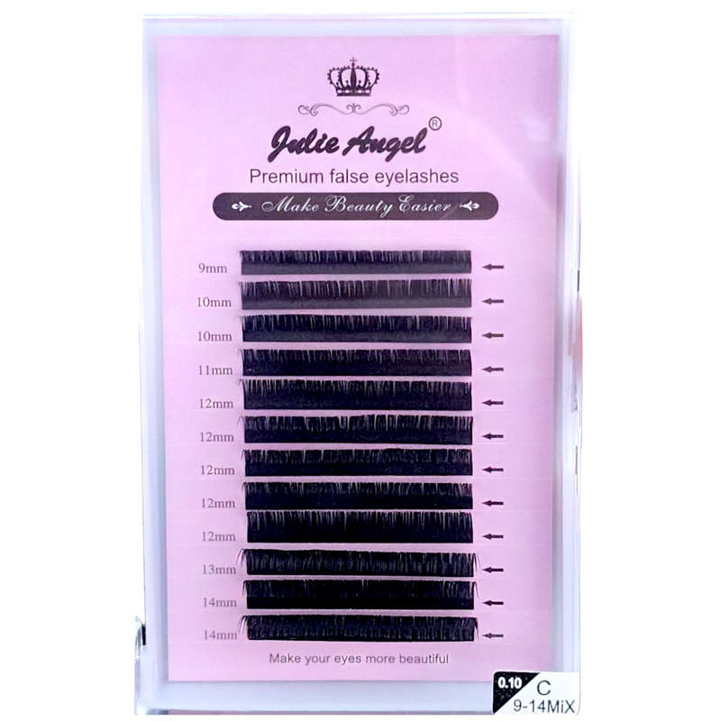 Premium False Eyelashes - Individual - 0.10 C - 9mm to 14mm Mix