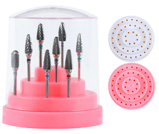Drill Bit Stand - 48 Holes - White