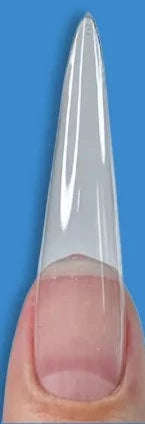 Stiletto - 3XL Long - Full Cover - Soft Gel Nail Tips - 240pcs - Clear