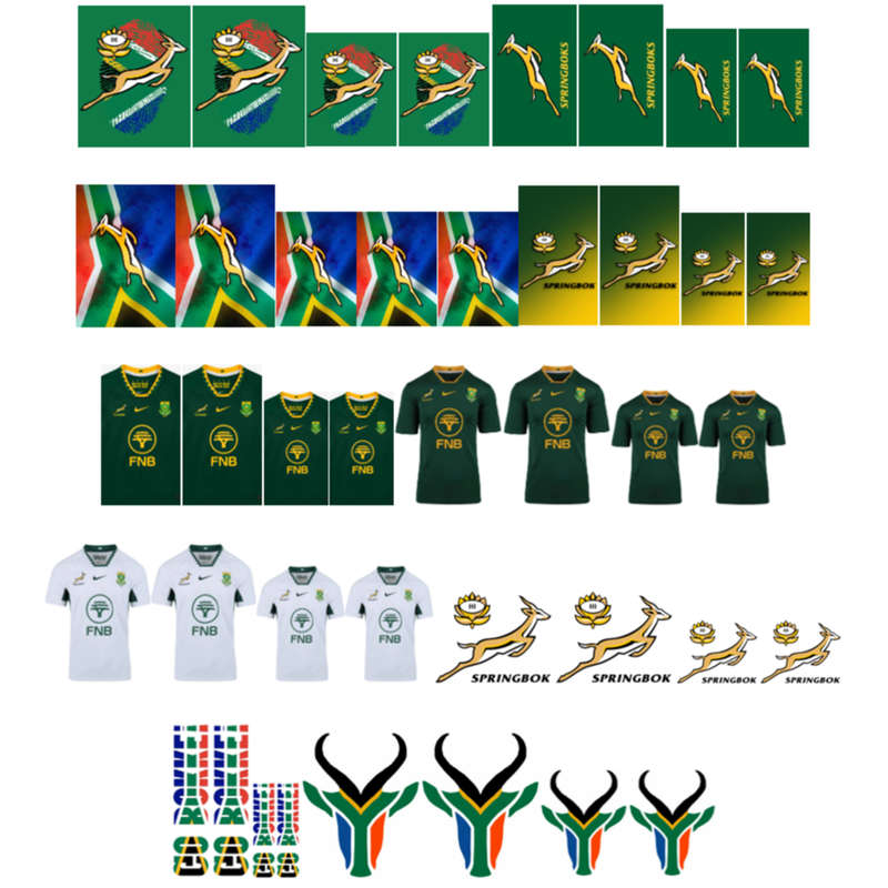 Springbok Rugby 2025 - Water Decals