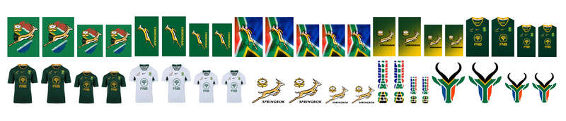 Springbok Rugby 2025 - Water Decals