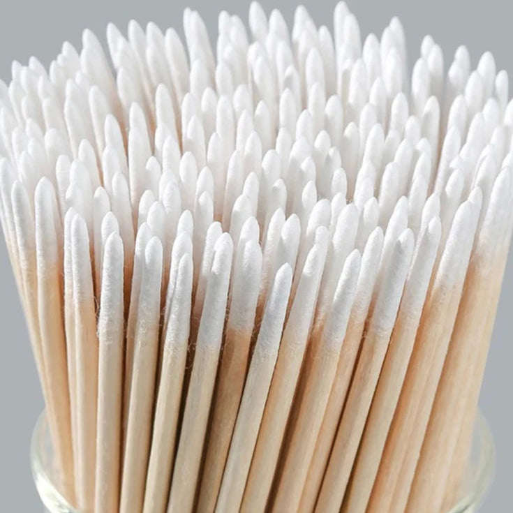 Wooden Cotton Swab - Double Sided - 100pcs