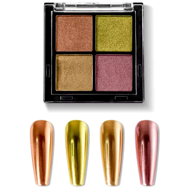 Solid Magic Mirror Chrome Powder - 4 Colours - Set #06