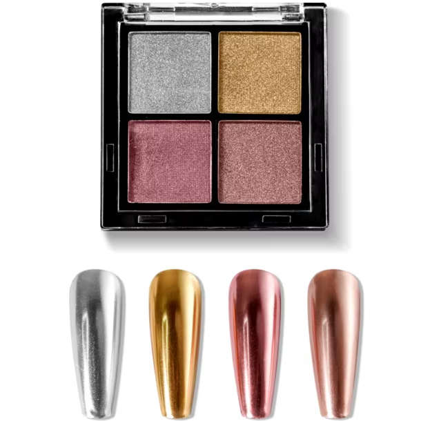 Solid Magic Mirror Chrome Powder - 4 Colours - Set #07