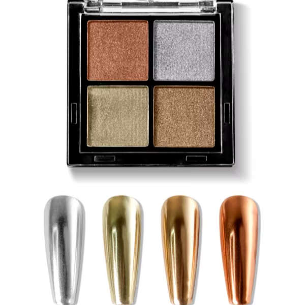 Solid Magic Mirror Chrome Powder - 4 Colours - Set #08