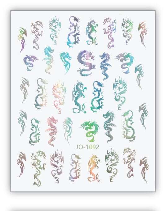 Nail Sticker - 1092 - Dragon