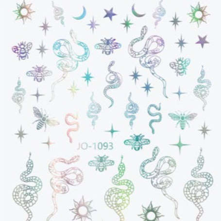 Nail Sticker - 1093 - Snakes