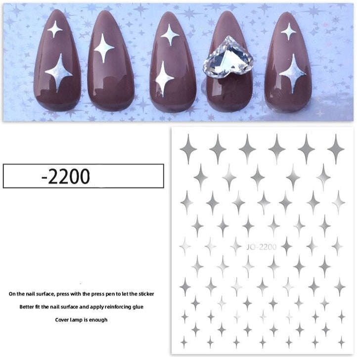 Nail Sticker - JO-2200 - Stars