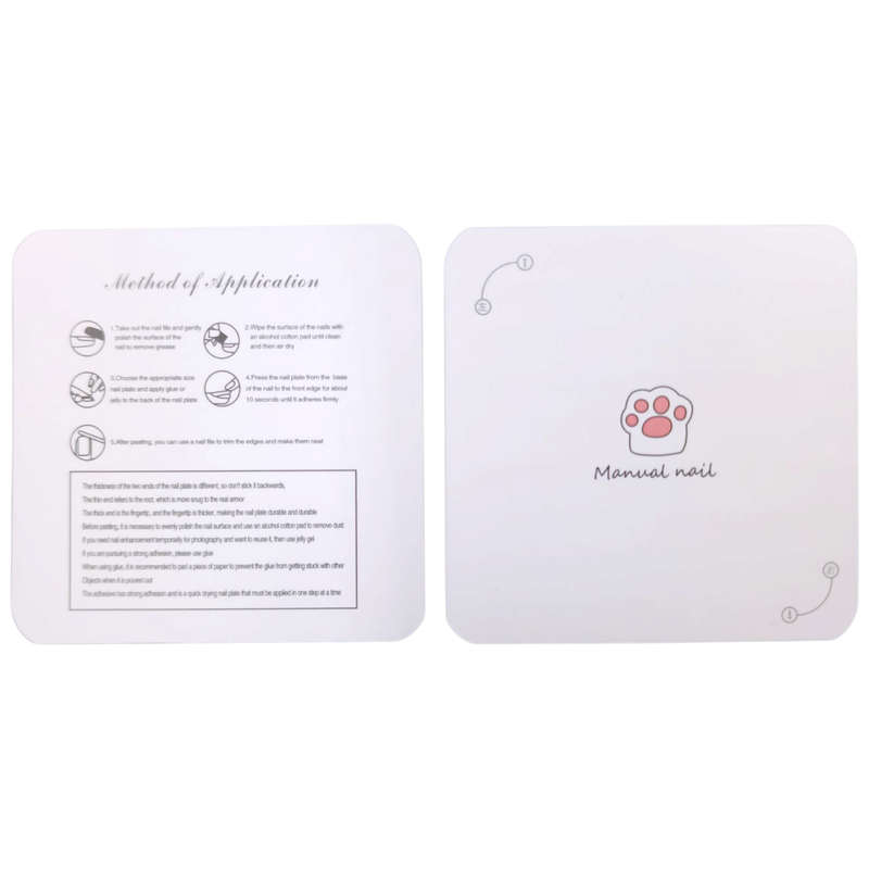 Press-On Nails Card Packaging Set - 10 Sets