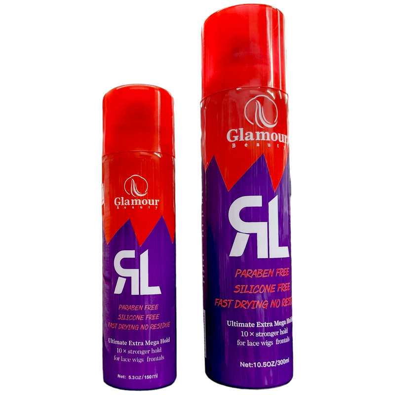 Glamour - Ultimate Extra Mega Hold Spray - Paraben Free - Silicon Free - Fast Drying No Residue -...