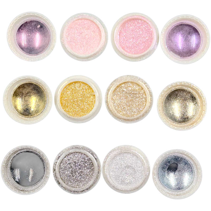 Glitter Powder - Extra Fine - 6pcs